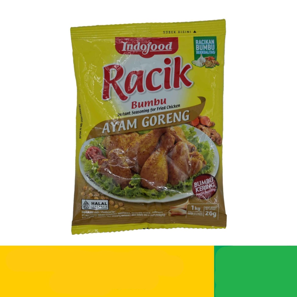 

Racik Bumbu Ayam Goreng 26g Indofood / Racik Ayam Goreng