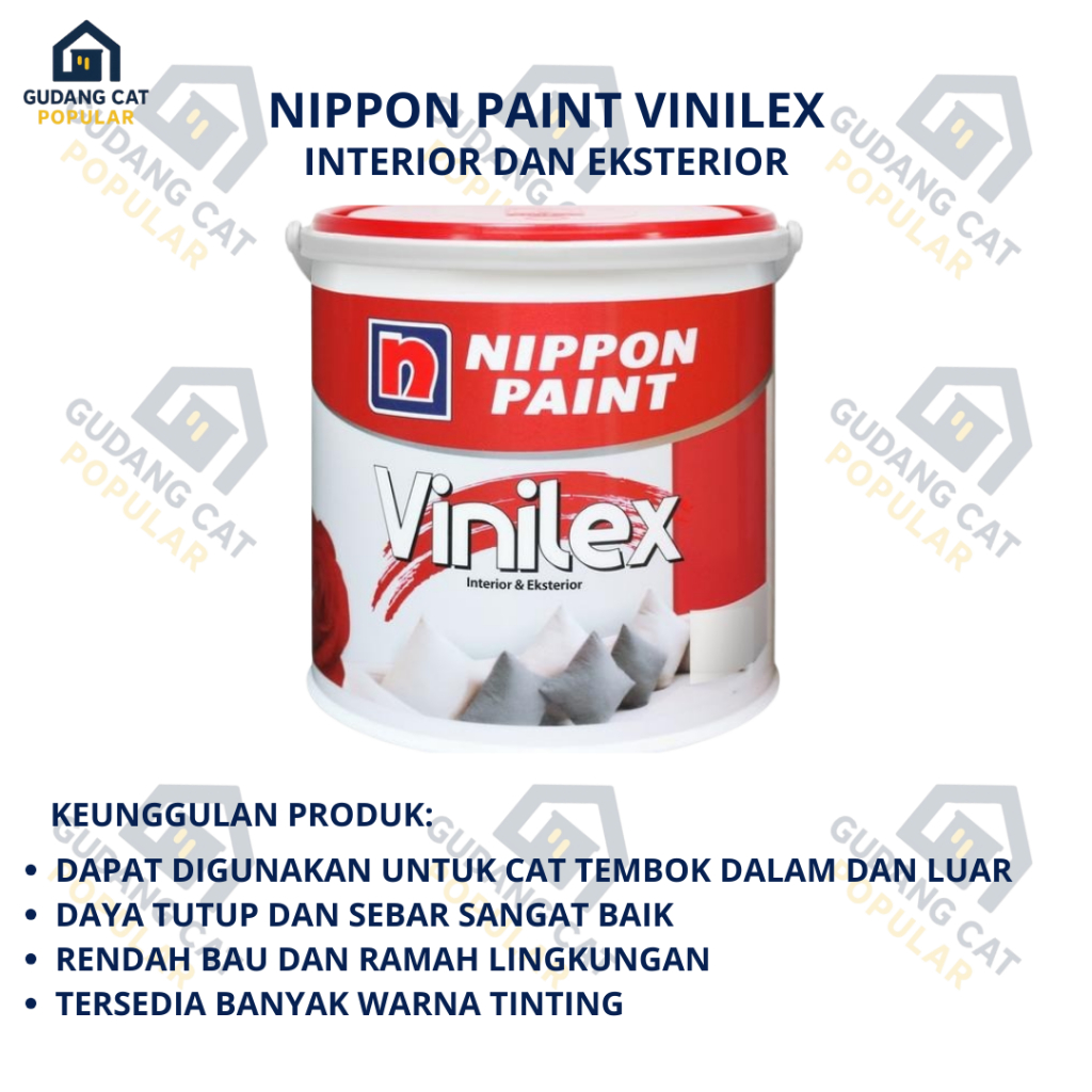 NIPPON PAINT VINILEX 25KG / CAT EKSTERIOR INTERIOR / NIPPON TINTING CUSTOM WARNA