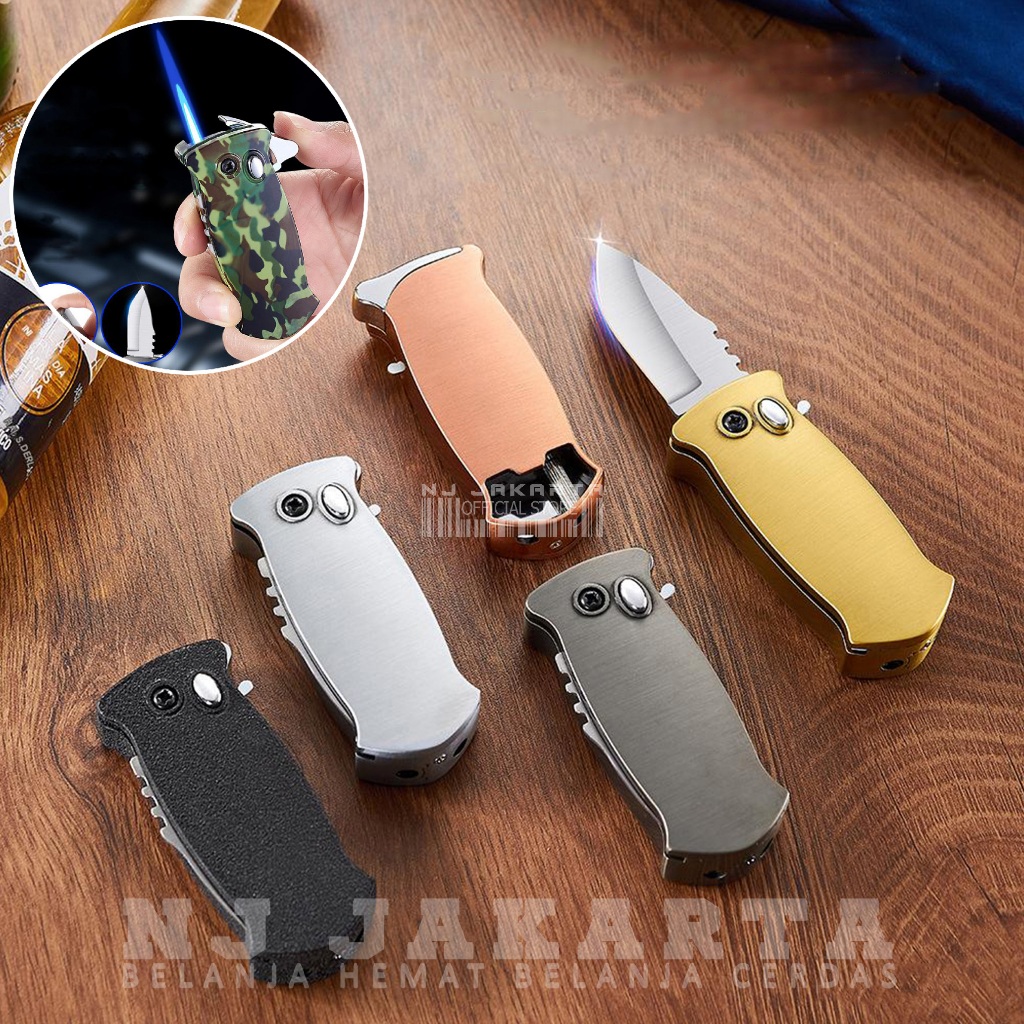 Korek Api Pisau Pengapian Las Isi Ulang Gas Model Pisau He Feng Lighter HF-2504