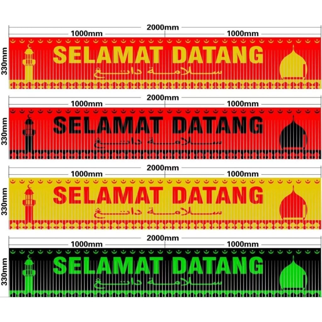 Ucapan Selamat Datang Dekorasi Rumbai