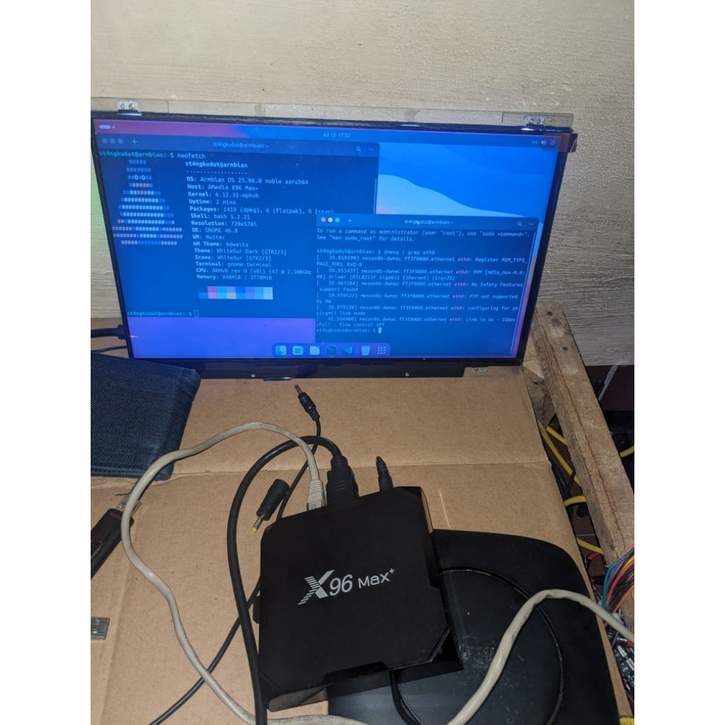 STB X96MAX+² LAN GIGABIT