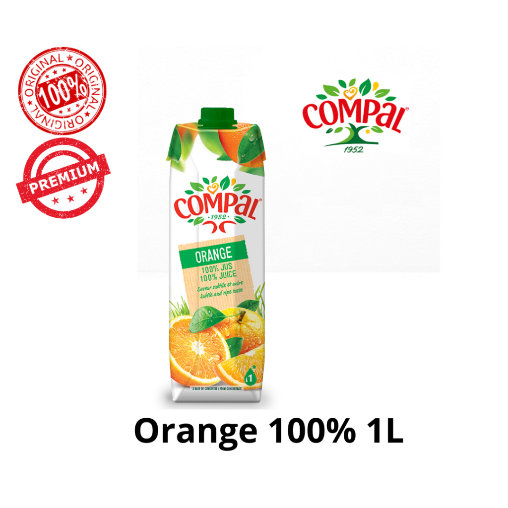 

COMPAL 100% ORANGE JUICE 1L