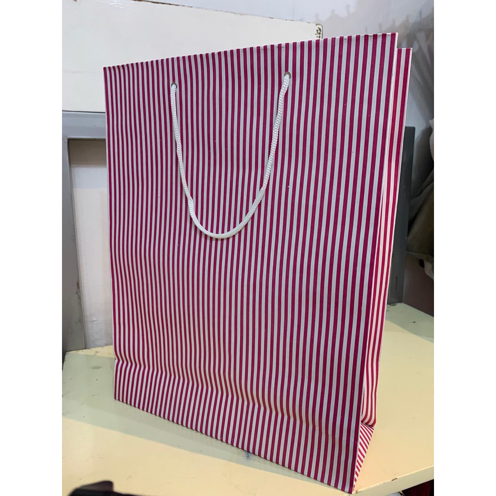 

PAPER BAG GARIS 25x35x12