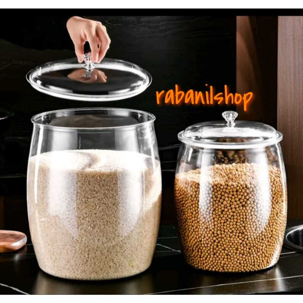 TOPLES GENTONG AKRILIK TOPLES MEWAH TOPLES KUE TOPLES MAKANAN 18 LITER 11 LITER 6.5 LITER