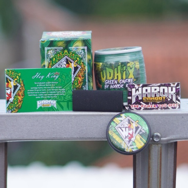 Gelasan Udhix Green On Fire Bahan Matot Hijau Size 0,23 (jepret,tarik,seret) ORIGINAL 100%