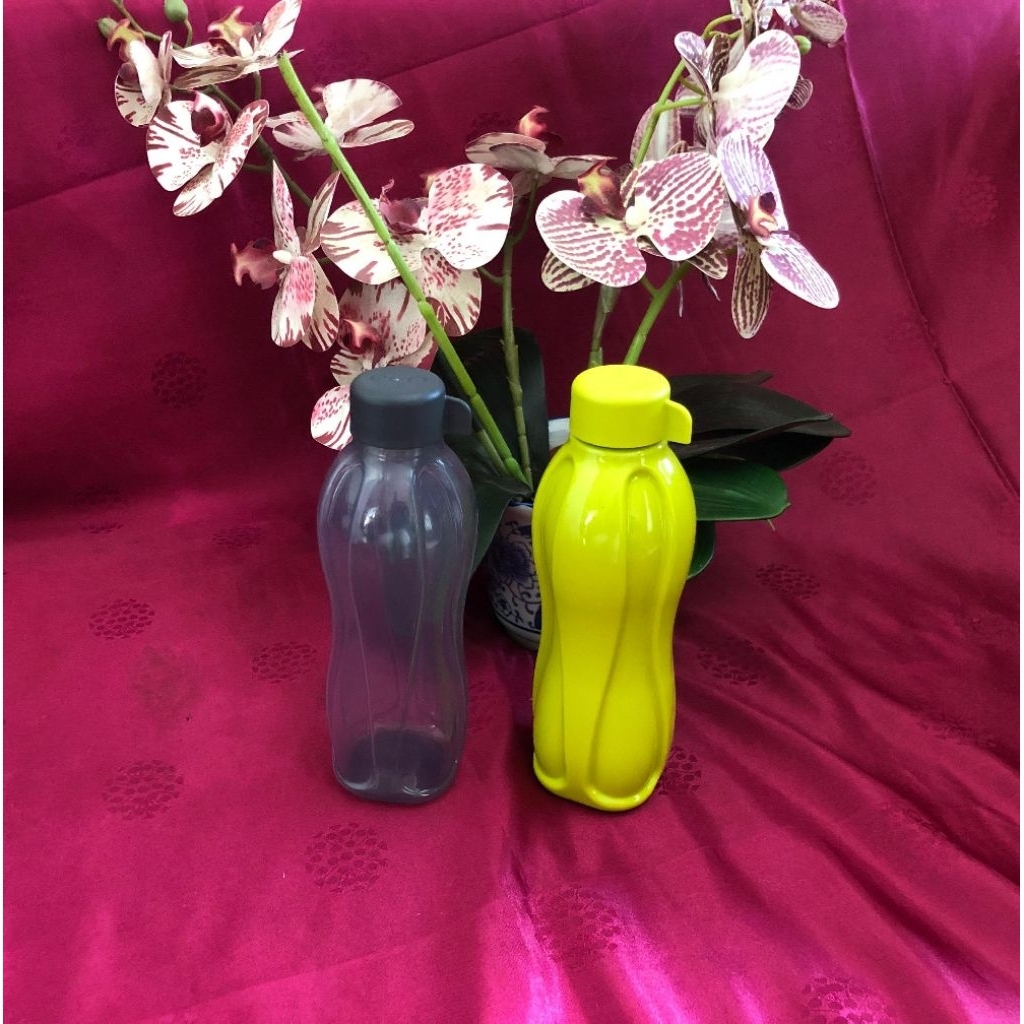 Eco Bottle 500ml || Hijau Dof & Hitam ( Ulir )