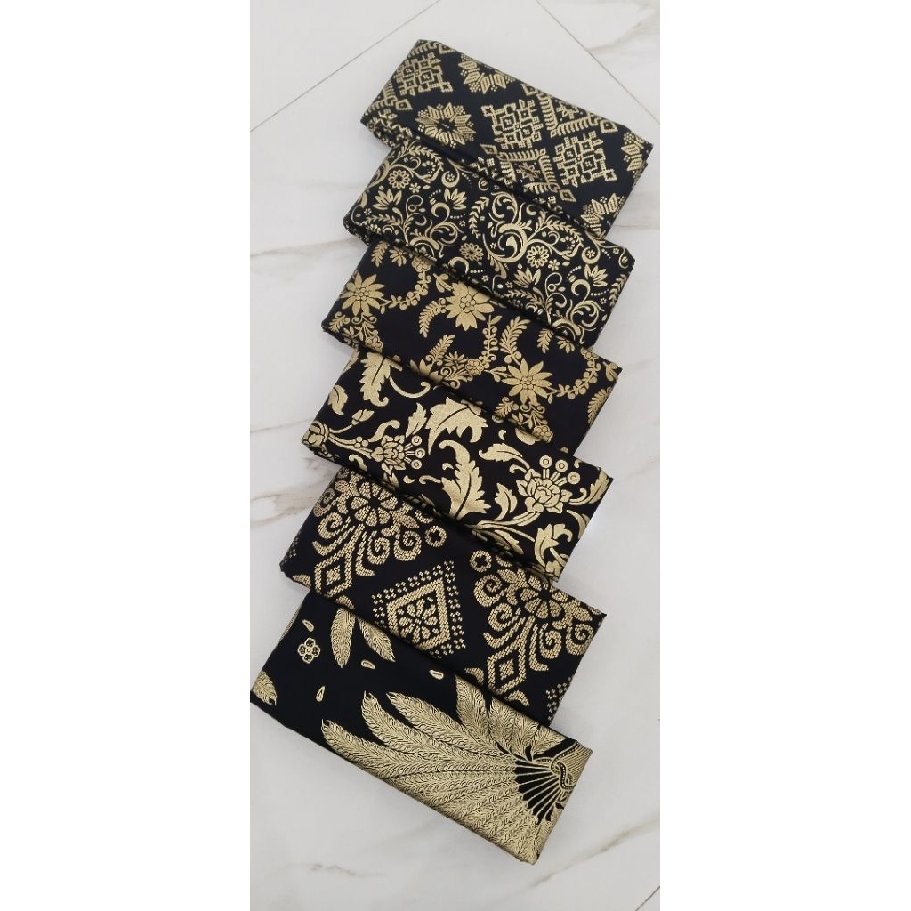 Kain Batik Prada Gold Songket Palembang