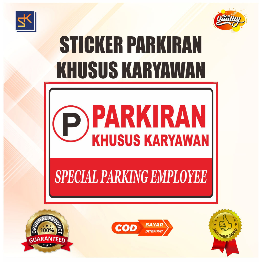 

Stiker Parkiran Khusus Karyawan – Desain Estetik & Kualitas Premium