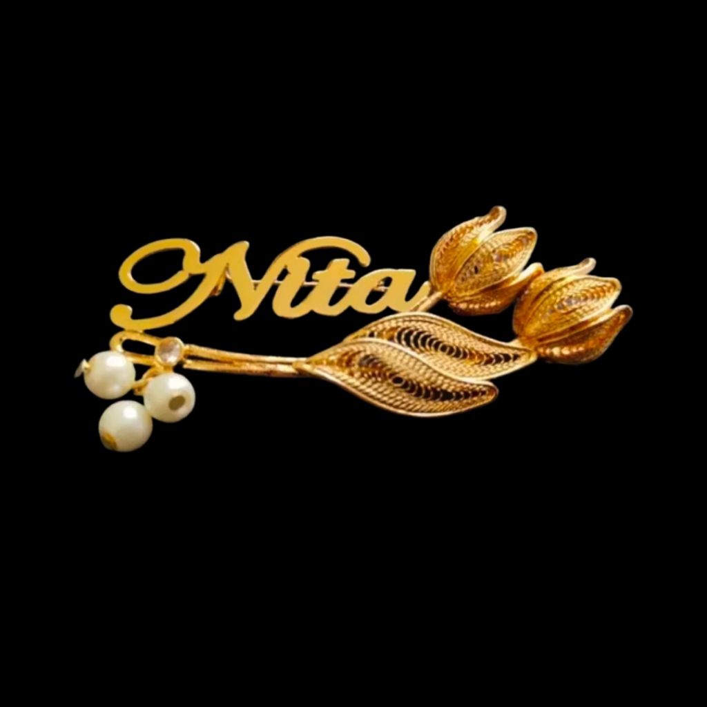 bros nama cantik bros nama murah bros nama murah cantik dan elegan bros dan pin nama custom Nama kam