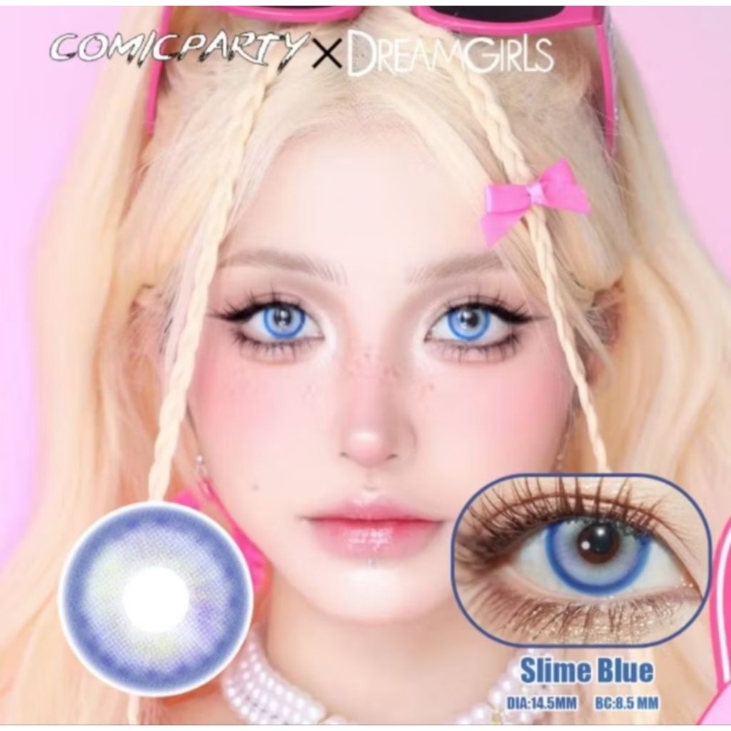 DS × Softlens Karakter Cosplay Slime Blue