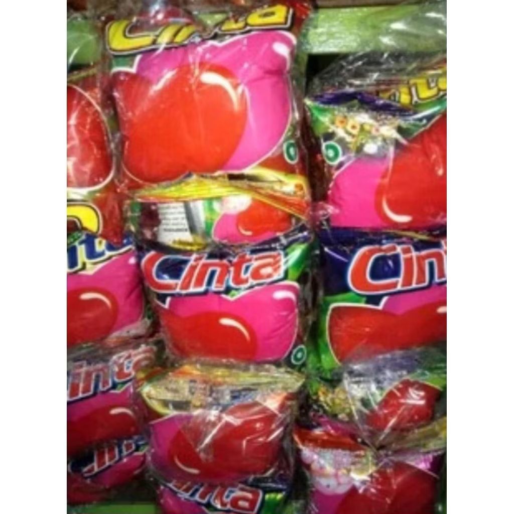 

snack cinta berhadiah harga 1 bungkus 10pics/J Jajan Jadul Kerupuk Cinta Berhadiah Isi 10 Bks
