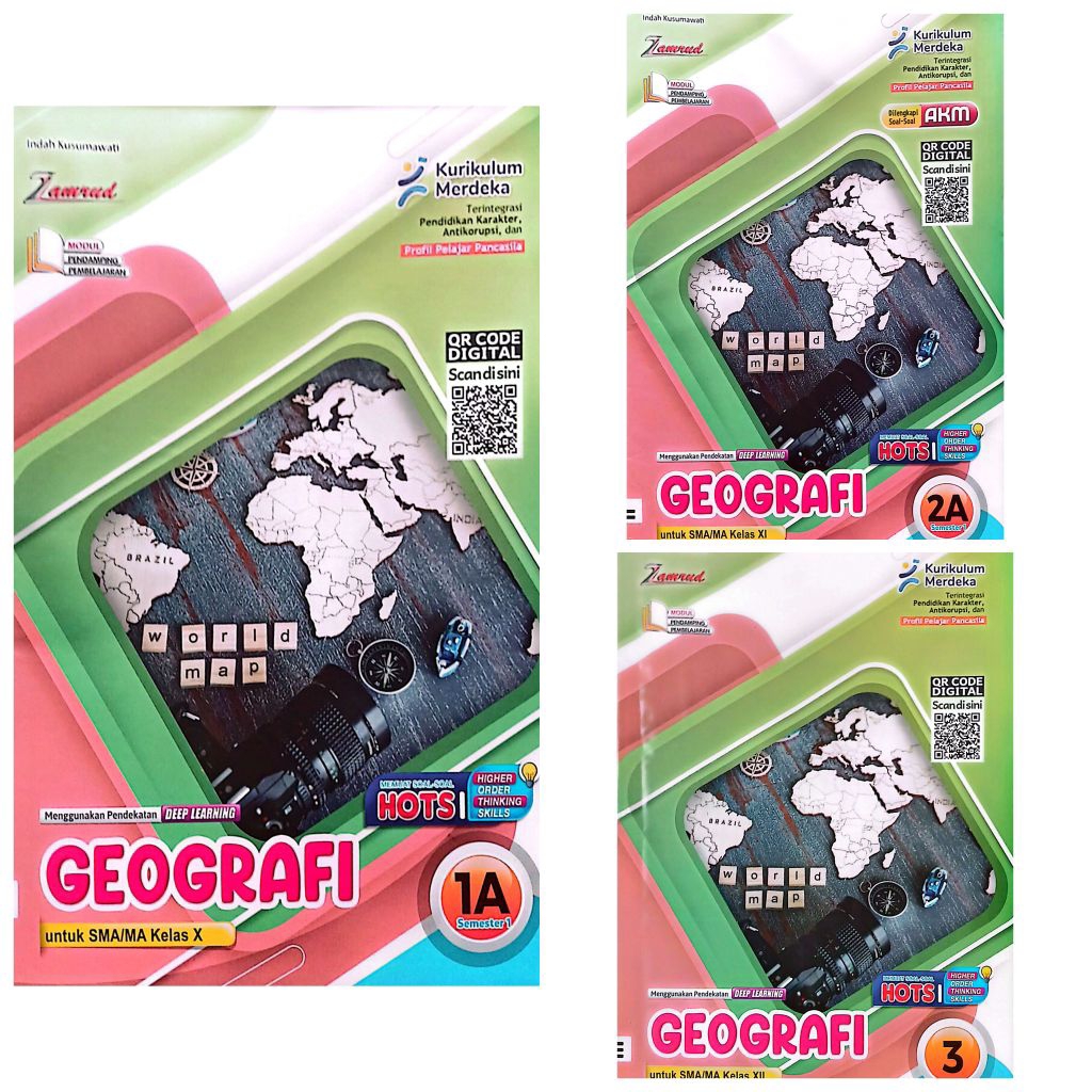 BUKU LKS ZAMRUD SMA MA GEOGRAFI KELAS 10 11 SEMESTER 1 KELAS 12 SEMESTER 1 DAN 2 KURIKULUM MERDEKA T