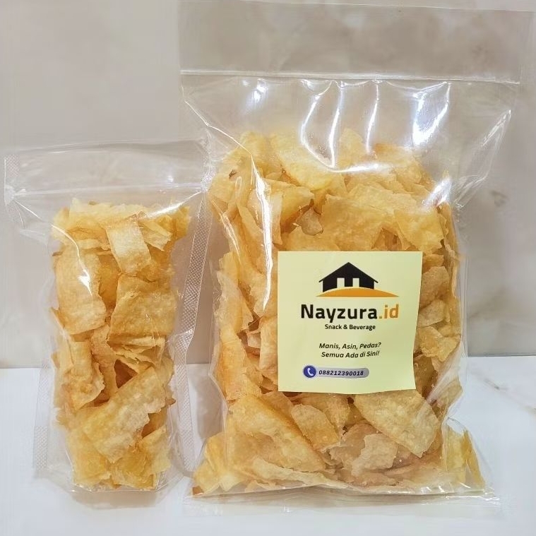 

Nayzura.id Keripik Singkong Mangleng Berat 250gram Gurih Asin Renyah Cocok Untuk Cemilan Saat Santai