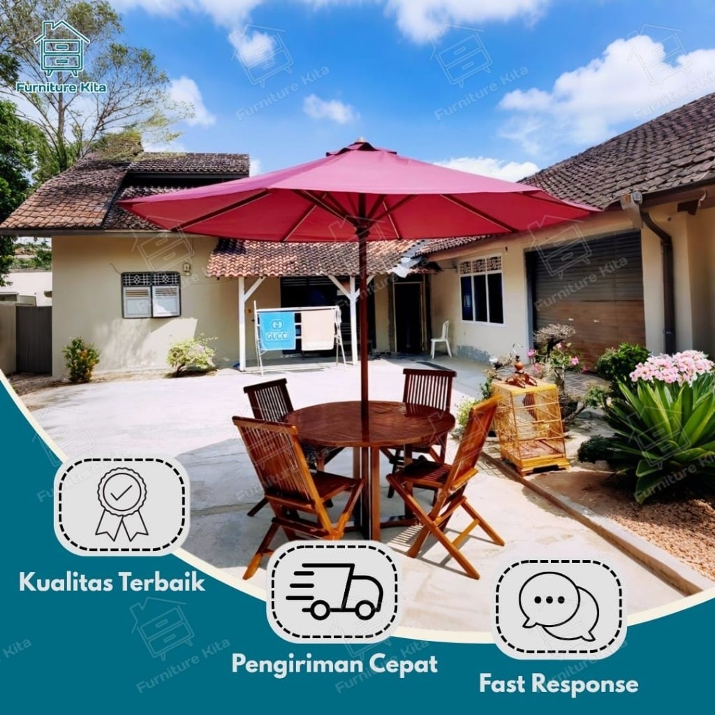 TERMURAH  KAIN COVER TENDA MEJA PAYUNG / KAIN PAYUNG TAMAN / KAIN PAYUNG PANTAI / KAIN PAYUNG TENDA 