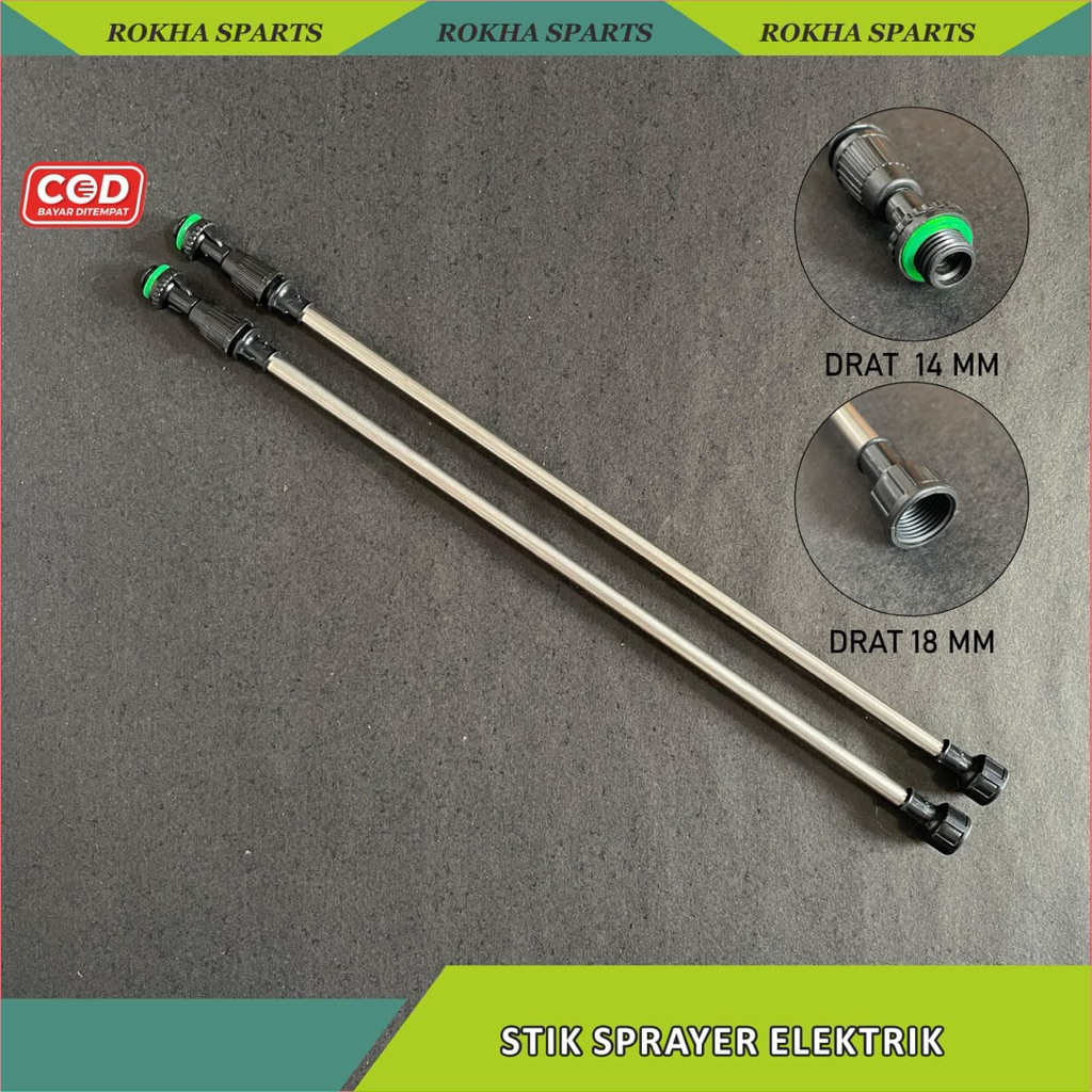 Gagang Semprot Sprayer Elektrik – Stik Tangki Semprot Otomatis Kuning / Hitam