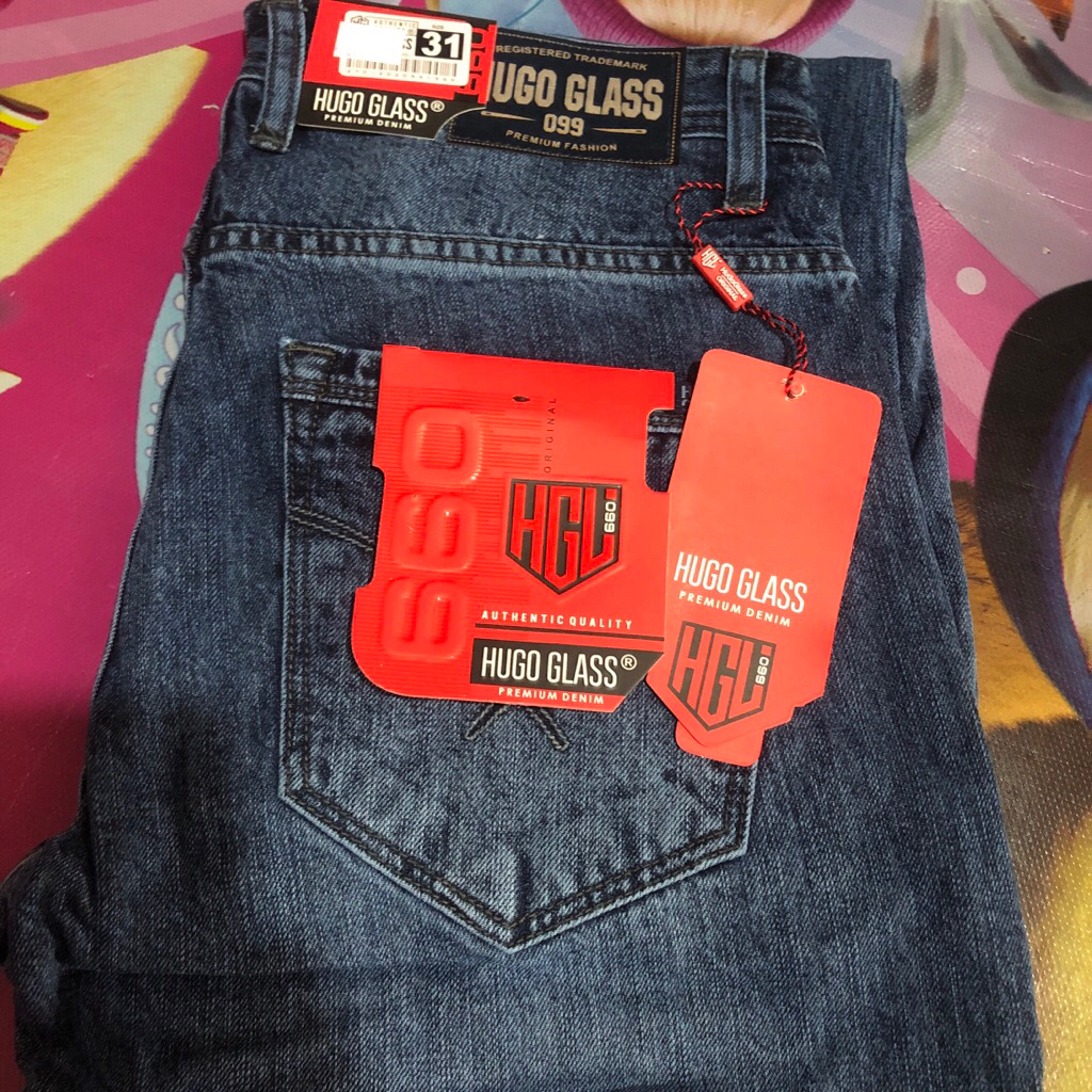celana jeans hugo glass original