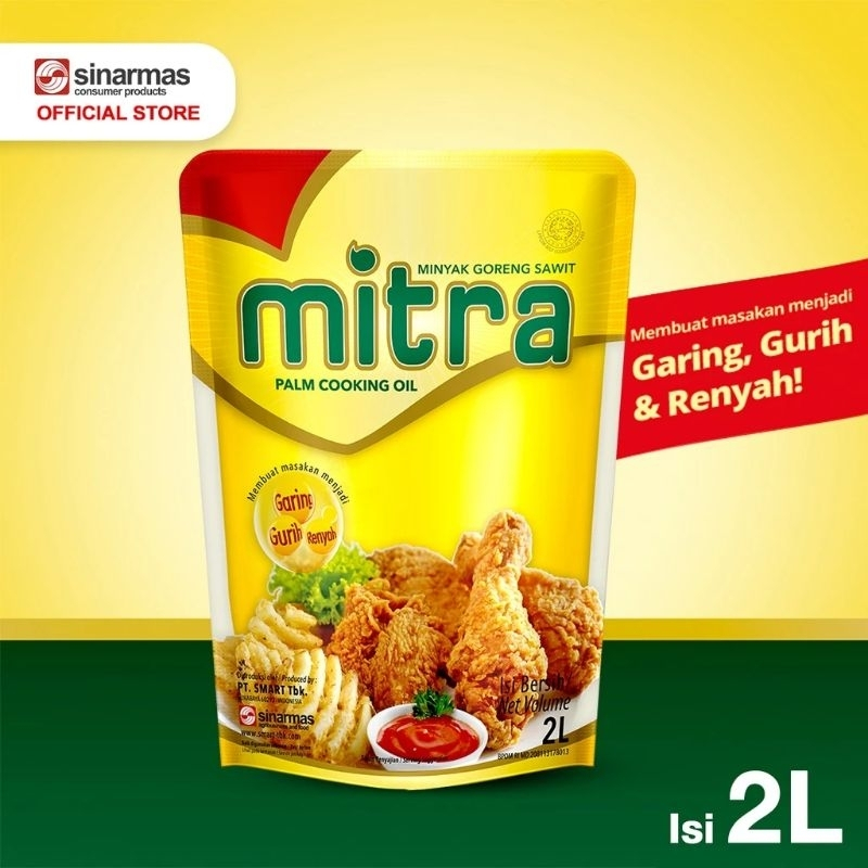 

LANGSUNG KIRIM Minyak goreng mitra 2 literan isi 6 pouch perkarton