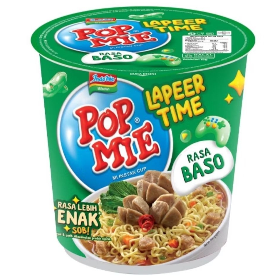 

Pop Mie Lapeer Time Mie Instan Cup Bakso 75 g