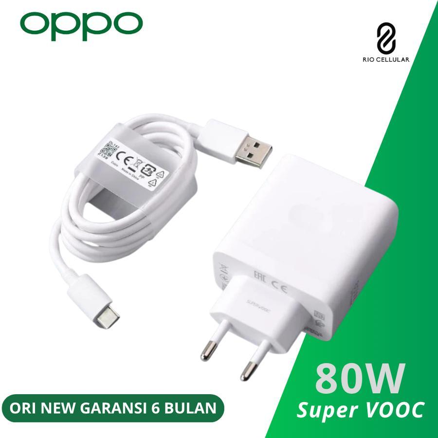 Charger OPPO 80W SuperVOOC EU Charger Fast Charging Power Adapter USB C Cable For OPPO Reno 12 11 10