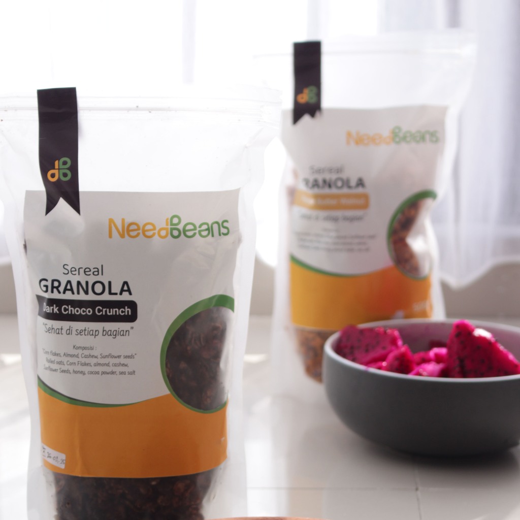 

Sereal Granola Varian Dark Choco Crunch cemilan sehat 100g dari NeedBeans