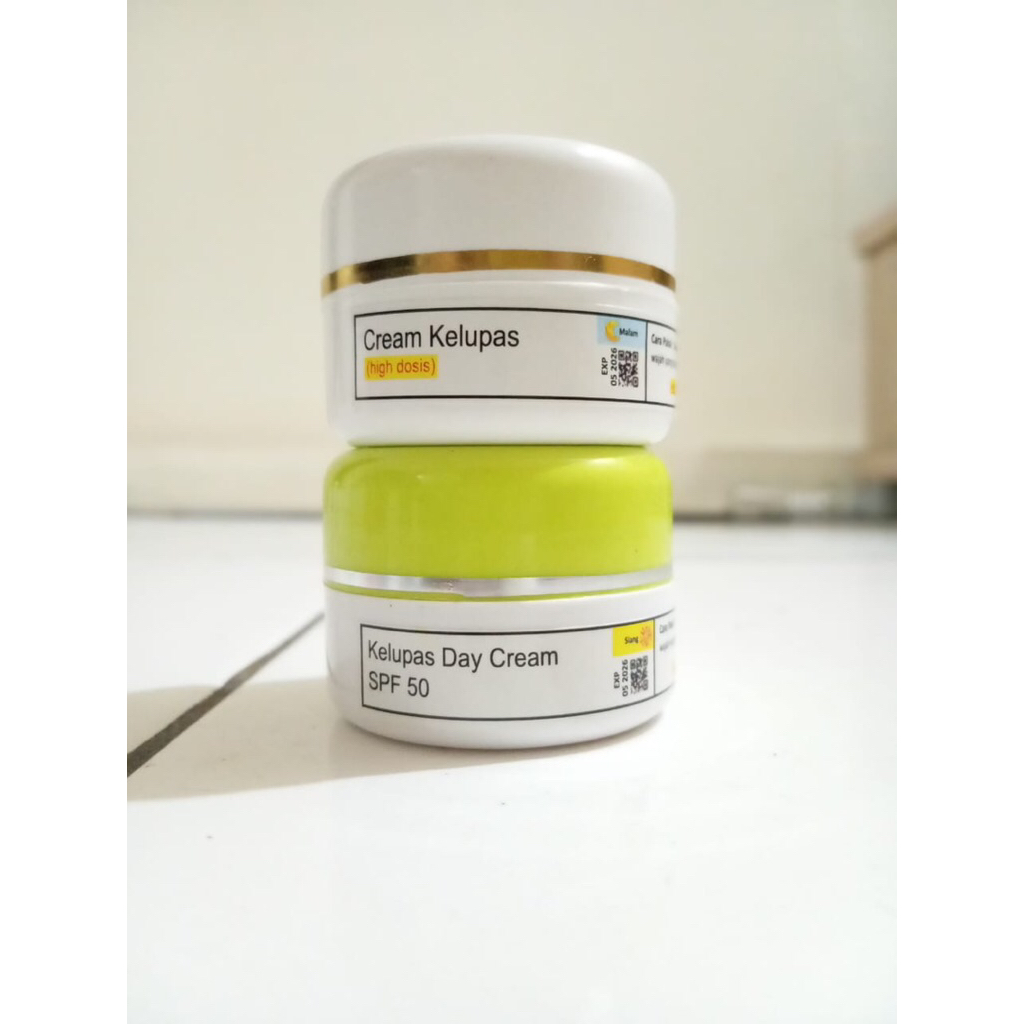 PAKET 2IN1 CREAM MALAM KELUPAS DAN KELUPAS DAY CREAM