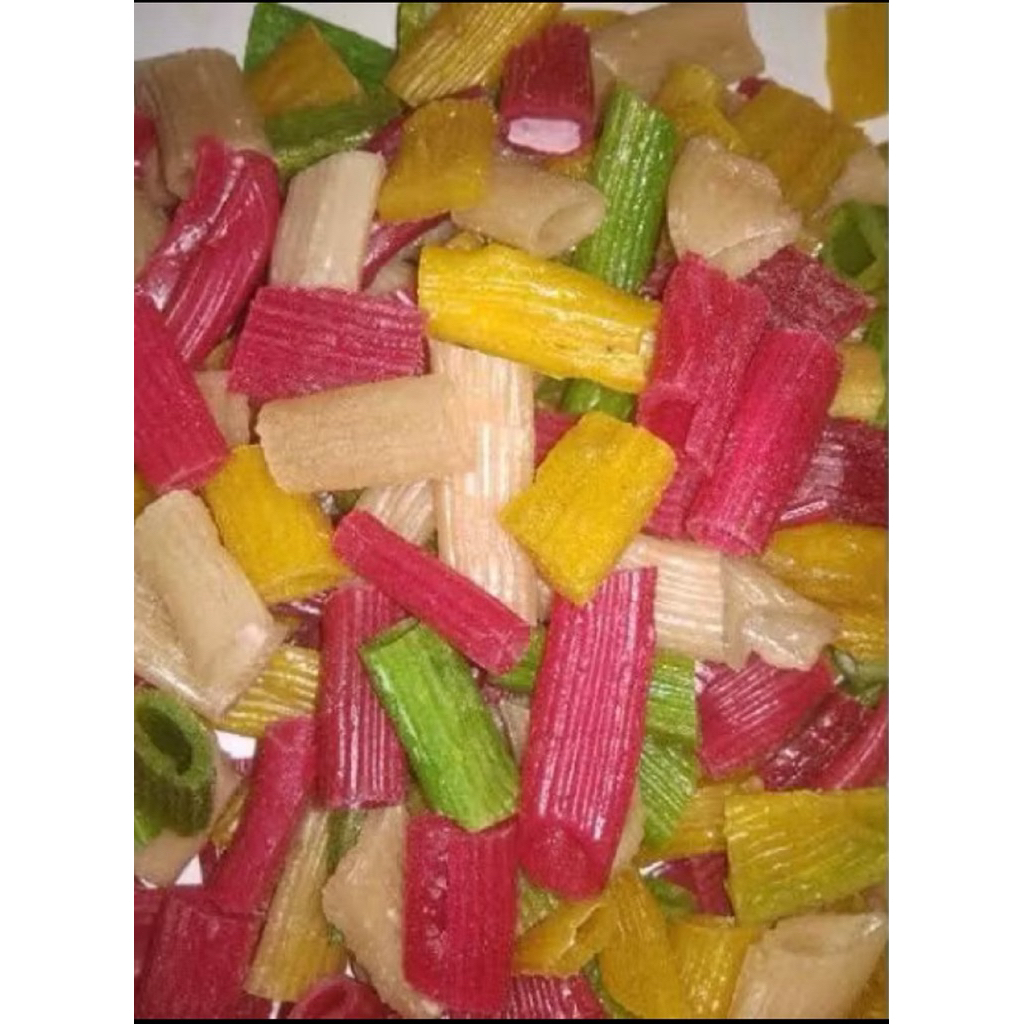 

Kerupuk Semprong Usus Warna Warni Pelangi 500gram-1kg