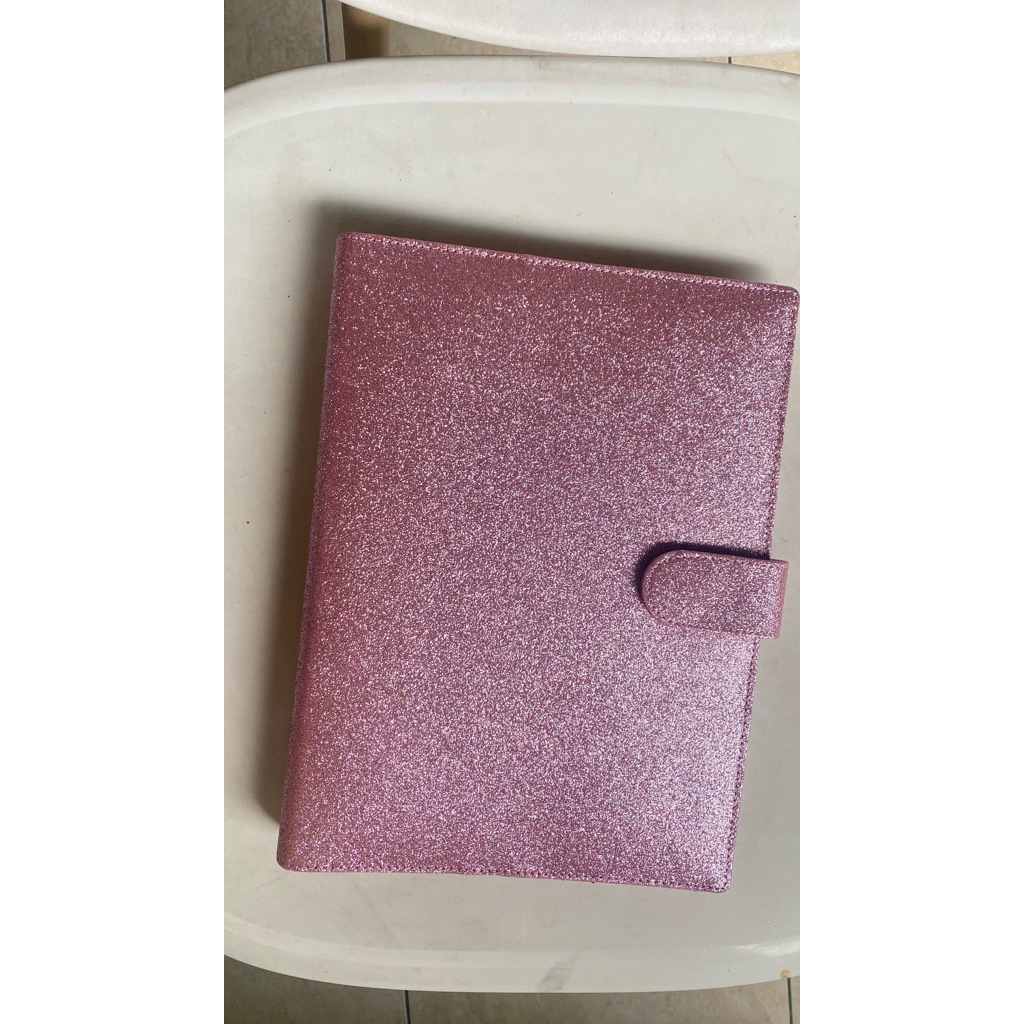 

jual murah NEW binder pink glitter ukuran B5 26 ring