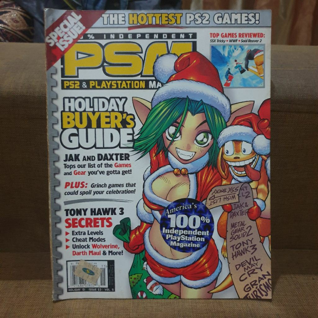 Majalah Game Vintage Import PSM Playstation 2 Magazine HOLIDAY 2001