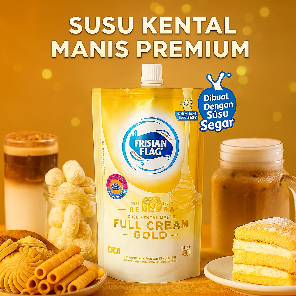 

Frisian Flag Full Cream Gold 280g – Susu Kental Manis Premium