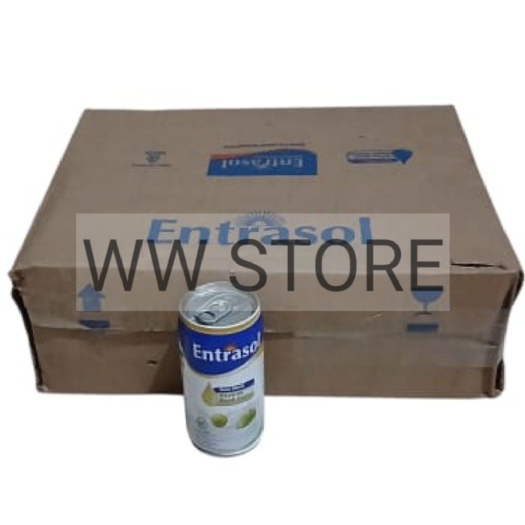 

Minuman susu cair UHT steril dengan ekstrak buah zaitun halal MUI KALBE Entrasol with Olive Extract plain sterile milk kaleng can 30 x 180ml