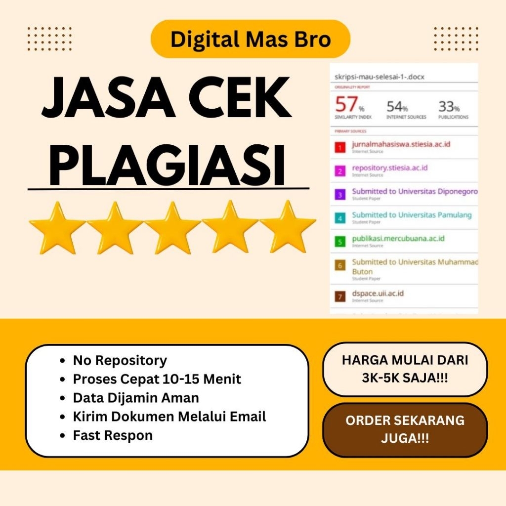 CEK PLAGIASI UNTUK MENURUNKAN DENGAN MANIPULASI