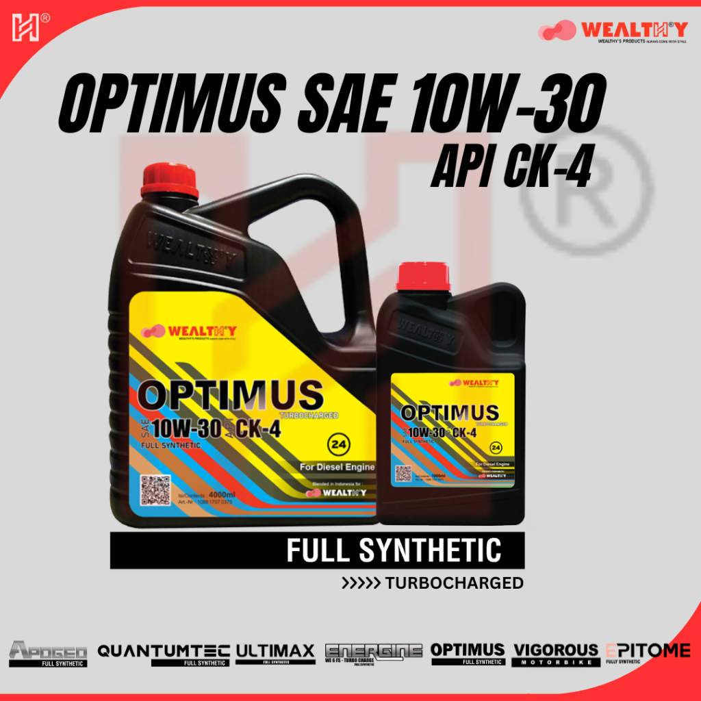 OPTIMUS SAE 10W-30 API CK-4 | OLI MESIN DIESEL | OLI DIESEL