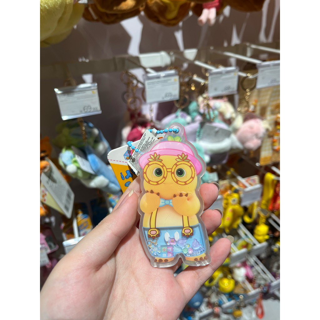 Gantungan Kunci Acrylic Nailong Dino Kuning