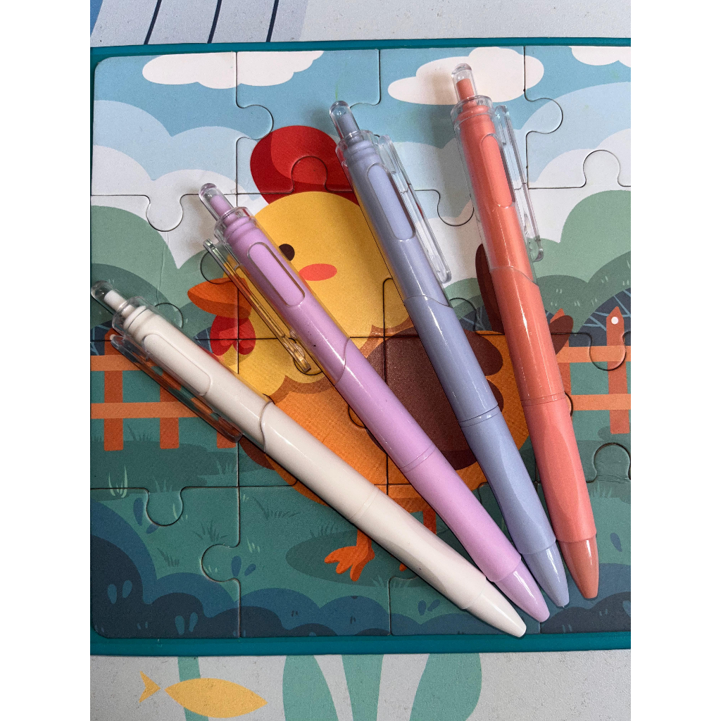 

Pulpen Gel Retractable 0.5mm Hitam | Pulpen Gel Warna Warni