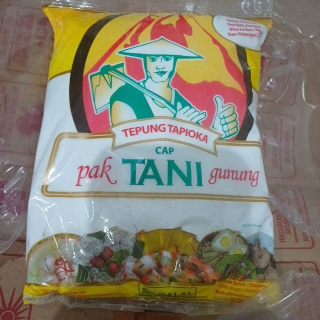 tepung tapioka cap pak tani gunung 500gr original 100%