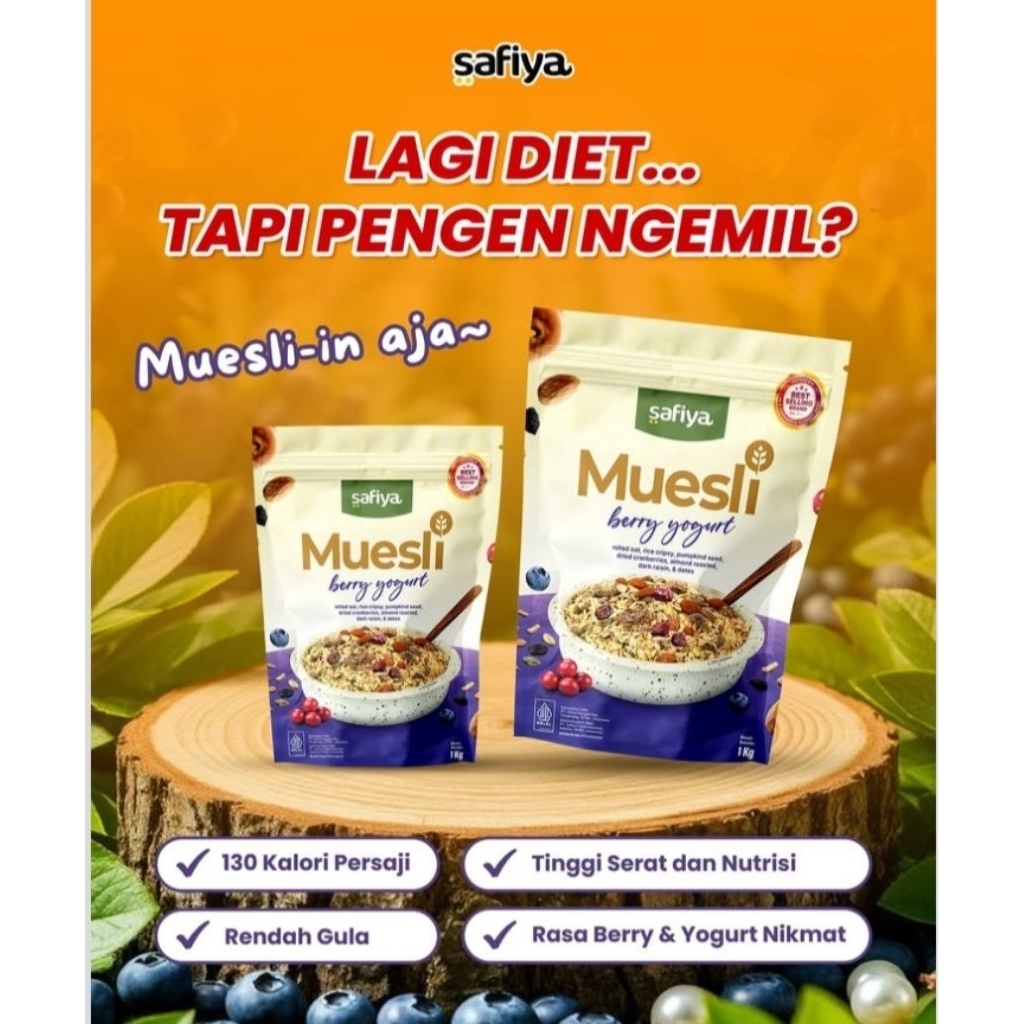 

MUESLI BERRY YOGURT MAKANAN SEHAT