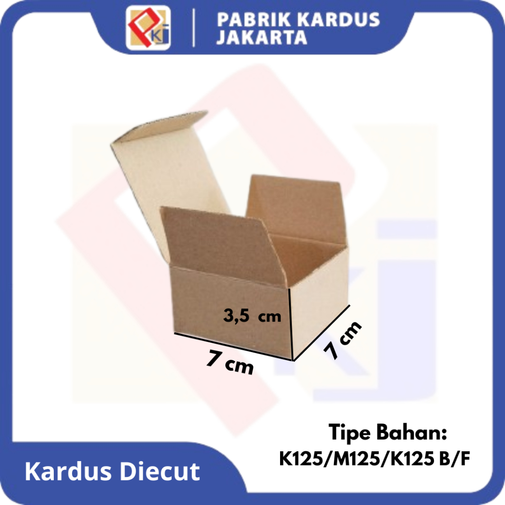 

Kardus Kecil / Diecut Polos Uk 7x7x3,5 cm Packing / Kardus Bros Polos