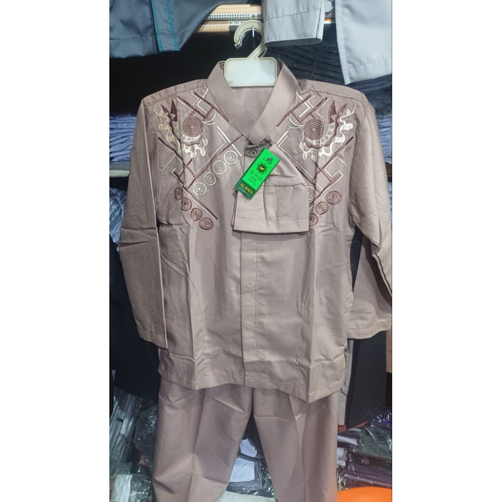 (SETELAN ANAK 2025)(Setelan anak al-wafa full katun 10.11.12)Setelan anak al-wafa,setelan koko anak 