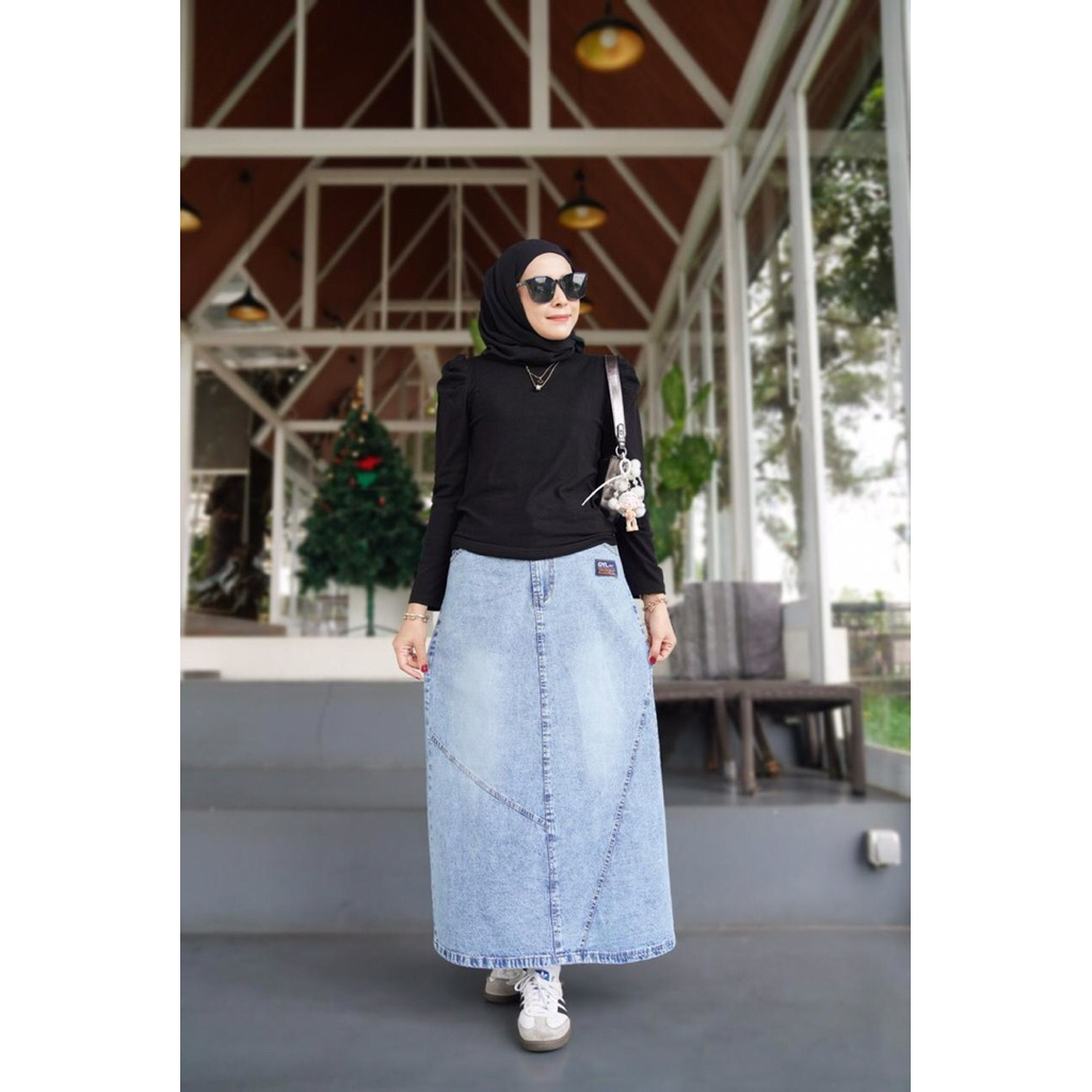 GYL AUTHENTIC Rok Skirt Jeans Panjang