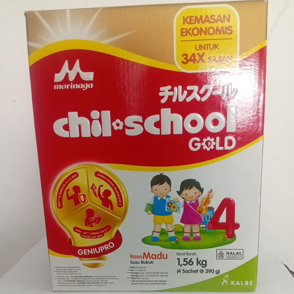 

Morinaga Chil School Gold 4 - Susu anak 4 tahun 1,56kg