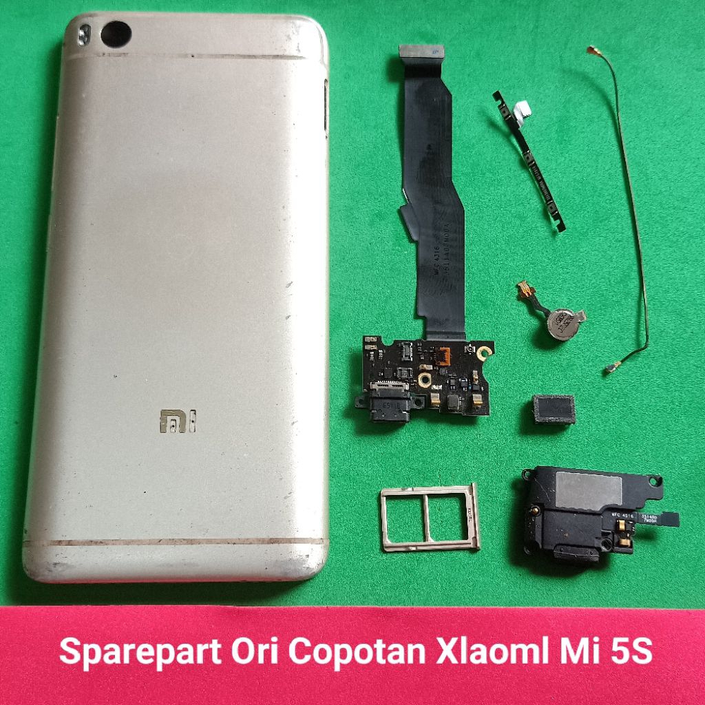 Sparepart Original Copotan Xiaomi Mi 5s Redmi mi 5s Second  papan konektor Cas  buzzer Loudspeaker f