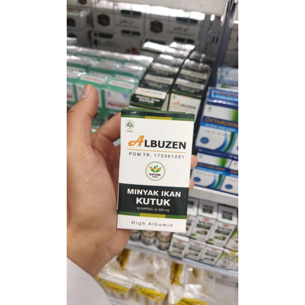 Kapsul Albuzen Minyak Ikan Kutuk