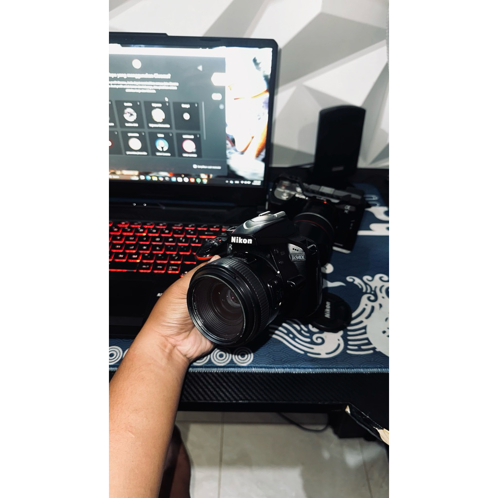 Nikon D3400 + Lensa YN 35mm F2