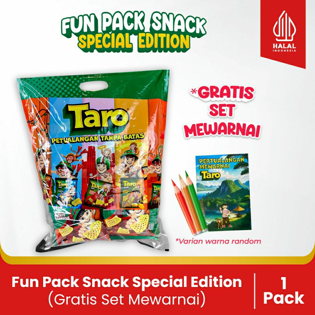 

Fun Pack Snack Spesial Edition - Paket Hampers Anak - (Gratis Set Mewarnai Lengkap)