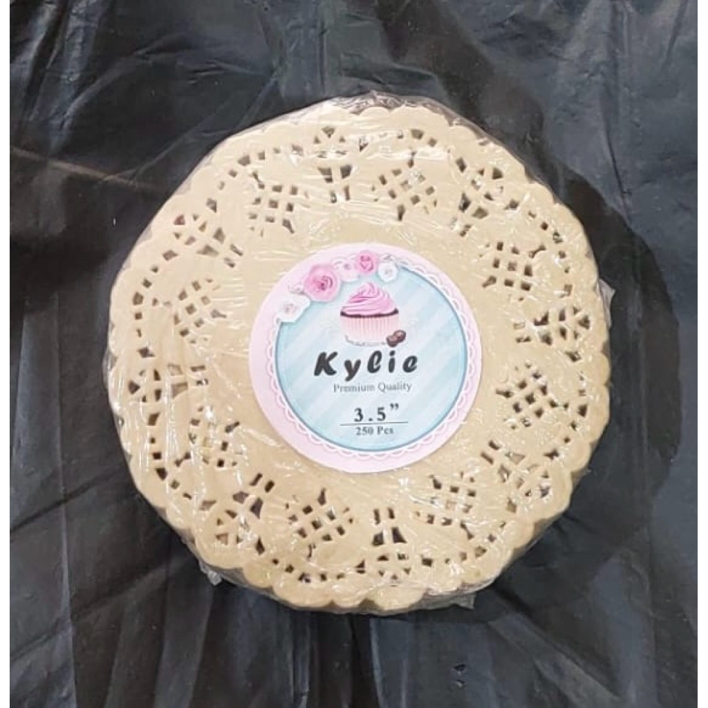 Tatakan Toples | Paper Doyleys | Doilies Paper Kraft Coklat Uk. 3,5 isi +/- 250 pcs