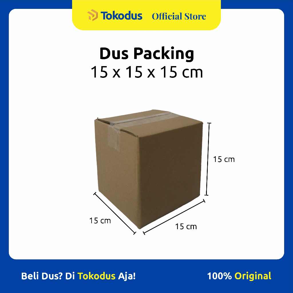 

Kardus Polos uk 15 x 15 x 15 cm | Kardus Packing | Kardus Murah | Dus Kemasan - Tokodus Katapang