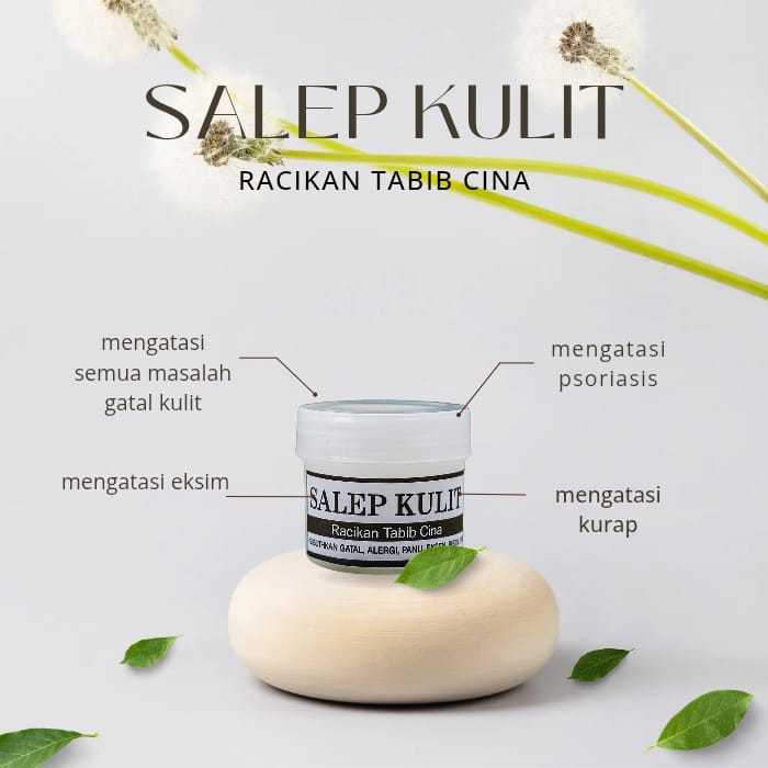 Salep Kulit Racikan Tabib Cina - Ampuh untuk Eksim Basah, Kering, Scabies, Gatal Menahun Termurah