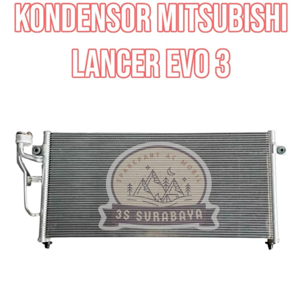 Kondensor Lancer Evo 3 Mitsubishi Ac mobil (Baru/New) Condensor