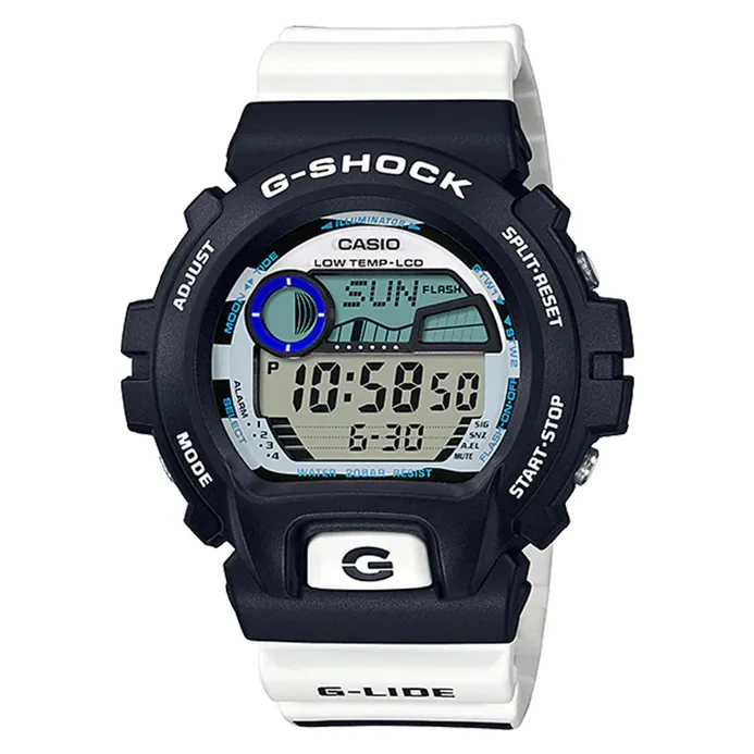 Casio G-Shock GLX-6900SS-1DR G-Lide Digital Dial White Resin Strap
