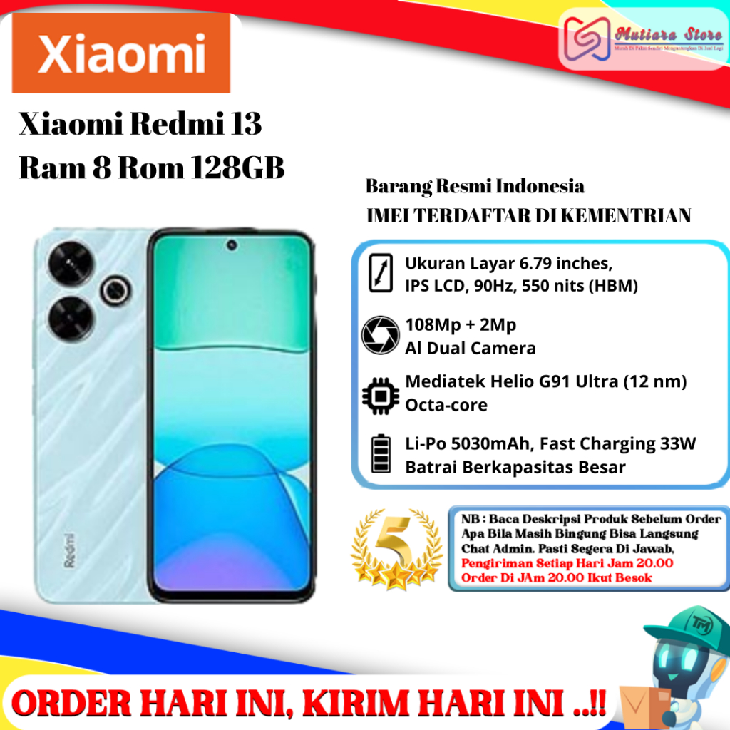 Xiaomi Redmi 13 Ram 8/128GB | Ram 8/256GB